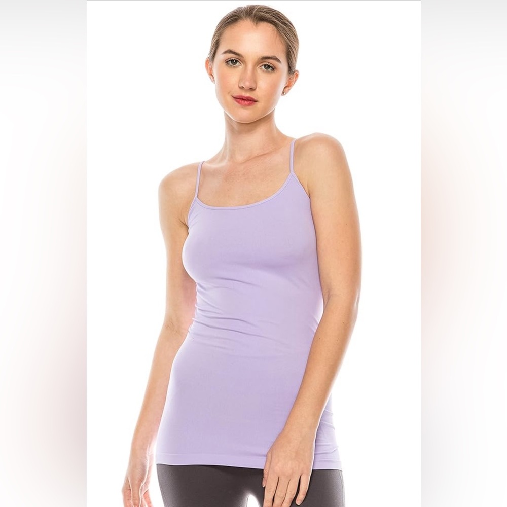 Purple Camisole. L. Stretchy, long.